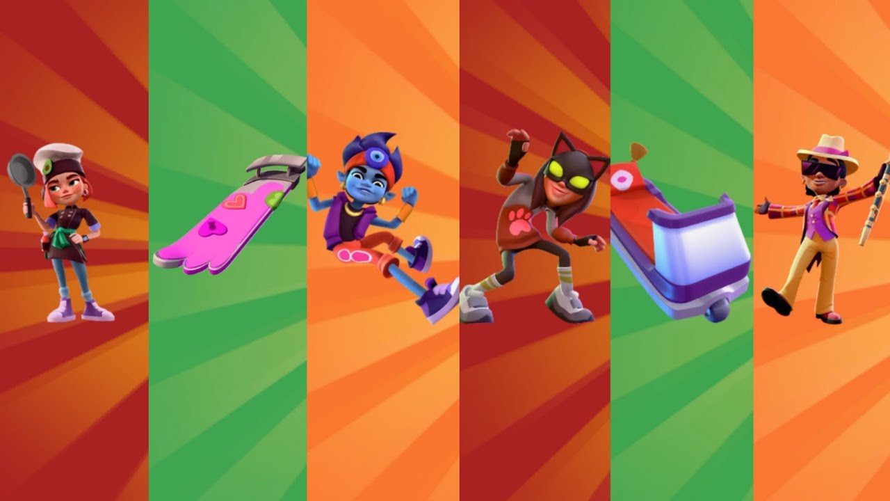 Subway Surfers : 5 Different OLD & RARE Challenges in 5 Different World Tours of Subway Surfers 