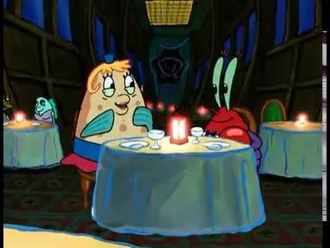 SpongeBob SquarePants: Mr. Krabs and Mrs. Puff's first date - YouTube