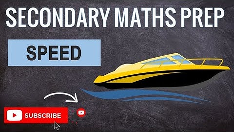 Speed | Learn Secondary Maths | "O" Level Maths Prep