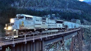 BUSY BACK TO BACK VETERAN UNITS SD70ACu Over CISCO BRIDGES and MORE!