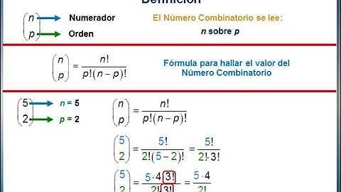 TEORÍA COMBINATORIA. Número Combinatorio.Definición