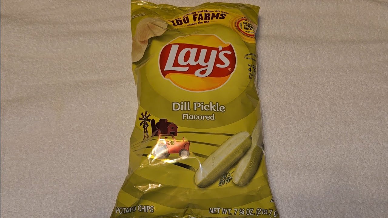 Walmart Item Review Lay's Dill Pickle Flavored Potato Chips Taste Test