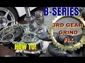 3rd gear grind fix  bseries trans  how to  hsg ep 519