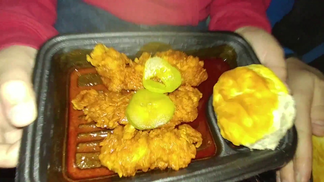 KFC New Smoky Mountain barbecue chicken tender review! YouTube