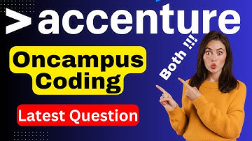 7th Aug Both Coding : Accenture Assessment test 2023 | Accenture On campus coding questions