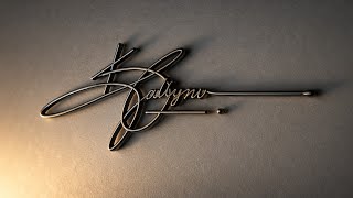 How to make beautiful signature design.#stylish#art#logo #handwriting #trending