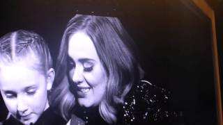 Adele invites fan on stage in Birmingham UK 30/03/16