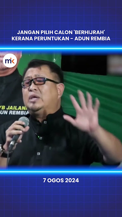 Jangan pilih calon 'berhijrah' kerana peruntukan - Adun Rembia