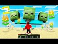 DEFENDENDO O MINECRAFT do PODEROSO ZOMBIE BOSS ! (ridiculamente forte)