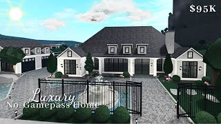Bloxburg: Luxury No-Gamepass Home (part-1) | House Build| Roblox| Realistic Home| $95k