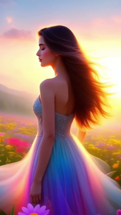 She gazes at the rising sun... but hides a story behind.' 🌄✨ #3DArt #cgart #semirealistic #cgartist
