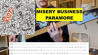 🎸 Misery Business - Paramore Bass Cover w/ Tabs
