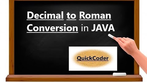 Decimal to Roman conversion in JAVA