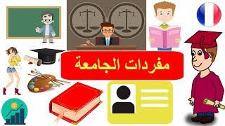 مفردات الدراسة في اللغة اللفرنسية - كلمات الجامعة بالفرنسية - تعلم اللغة الفرنسية