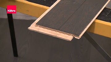 Kährs Woodloc® 5S | Installation last row