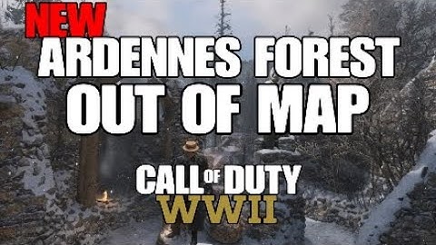 COD WW2 GLITCHES ARDENNES FOREST OUT OF MAP