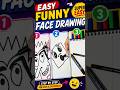 funny face drawing 👺🥴#shorts #art #youtubeshorts