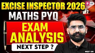 PSSSB Excise Inspector Previous Year Question Paper | Excise Inspector Math Analysis By Meet Sir