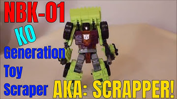 NBK-01 KO Generation Toy Scraper (3p Constructicon Scrapper) - GotBot True Review NUMBER 427