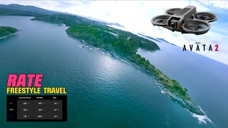 DJI AVATA2 M-MODE RATE SETTING | AVATA2 FREESTYLE TRAVEL | PHUKET SEA DRONE SHOT | DJI ACTION2 2.7K