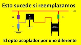 Que pasa si reemplazamos el OPTOACOPLADOR por otro de diferente numero.