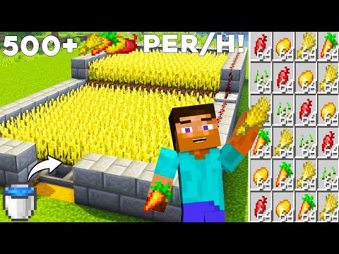 KOLAY OTOMATİK TARLA !! Minecraft: Otomatik Tarla Farmı Nasıl Yapılır l Minecraft Sistemler