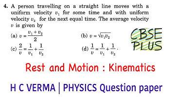 Chapter 3 Objective 1 Question No 4 HC Verma Concepts of Physics
