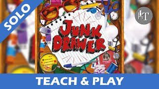 Tutorial & Solo Playthrough of Junk Drawer - Solo Board Game