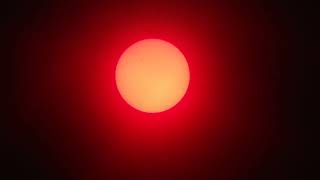 R05 2023/02/12 16:30～ 黒点だらけの太陽が移動する４分間