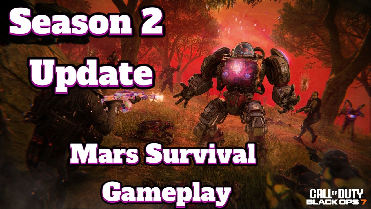 New Mars Survival Map Gameplay & Season 2 Update Bugs (Zombies, Weapons ...