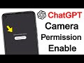 ChatGPT camera permission required problem