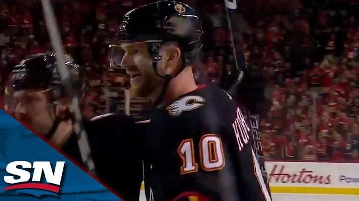 Flames' Jonathan Huberdeau Buries Rebound Against ...