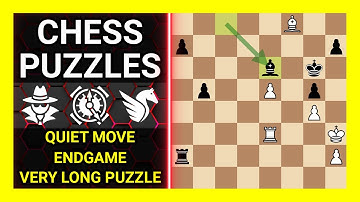 Chess Puzzles to Practice. Themes: Quiet move, Endgame, Very long puzzle. Learn Chess