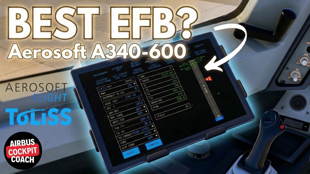 Лучший электронный бортовой журнал в MSFS? Первый взгляд на Aerosoft A340-600 PRO | Microsoft Fli...