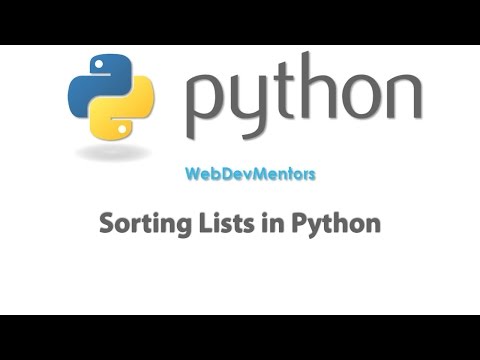 Sorting Lists in Python [HD 1080p]