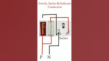 Switch Socket Indicator Connection|socket connection with switch|YouTube shorts|Viral shorts