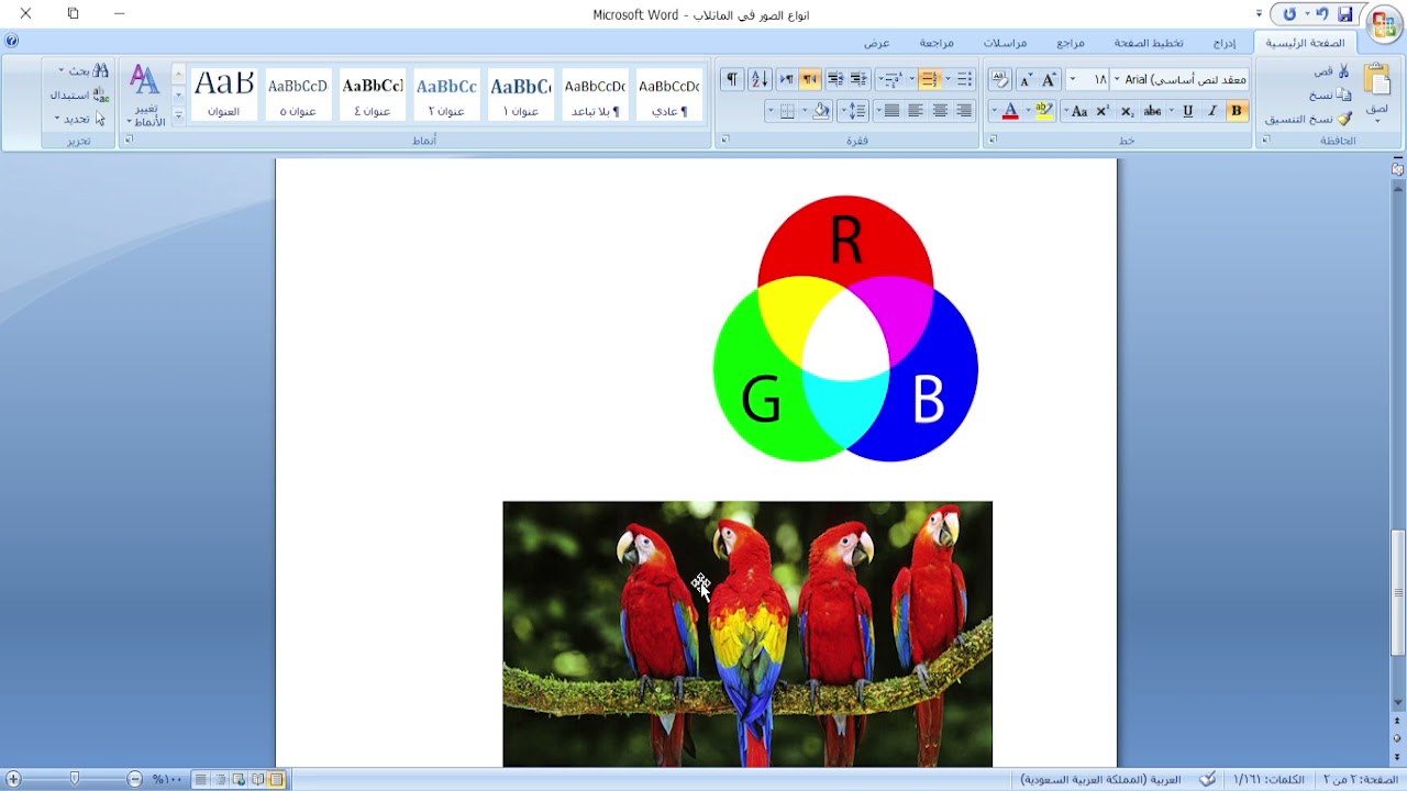 حوسبة الوسائط المتعددة / المحاضرة الثانية / عملي / سنة 2021-2022