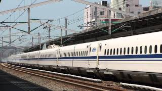 新幹線N700系Z75編成 のぞみ20号 西明石通過 2012.04.17