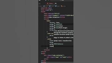 Using HTMl & CSS || Cube Animation