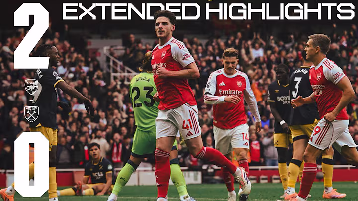 GOALS FROM RICE AND SAKA ⏱️ | EXTENDED HIGHLIGHTS | Arsenal vs West Ham United | Premier League