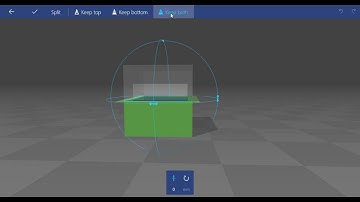 3D Builder Subtract and Split Box
