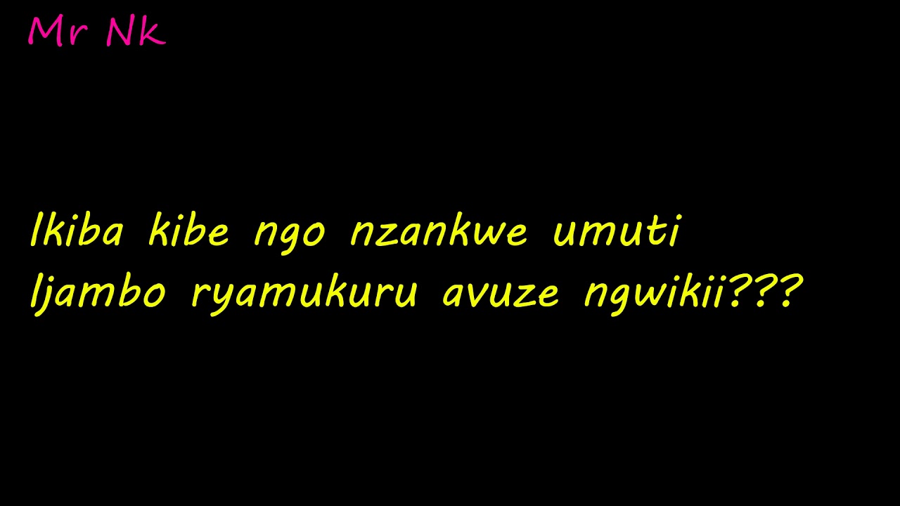 Amazi yabasoda Official lyrics By Byinatrap