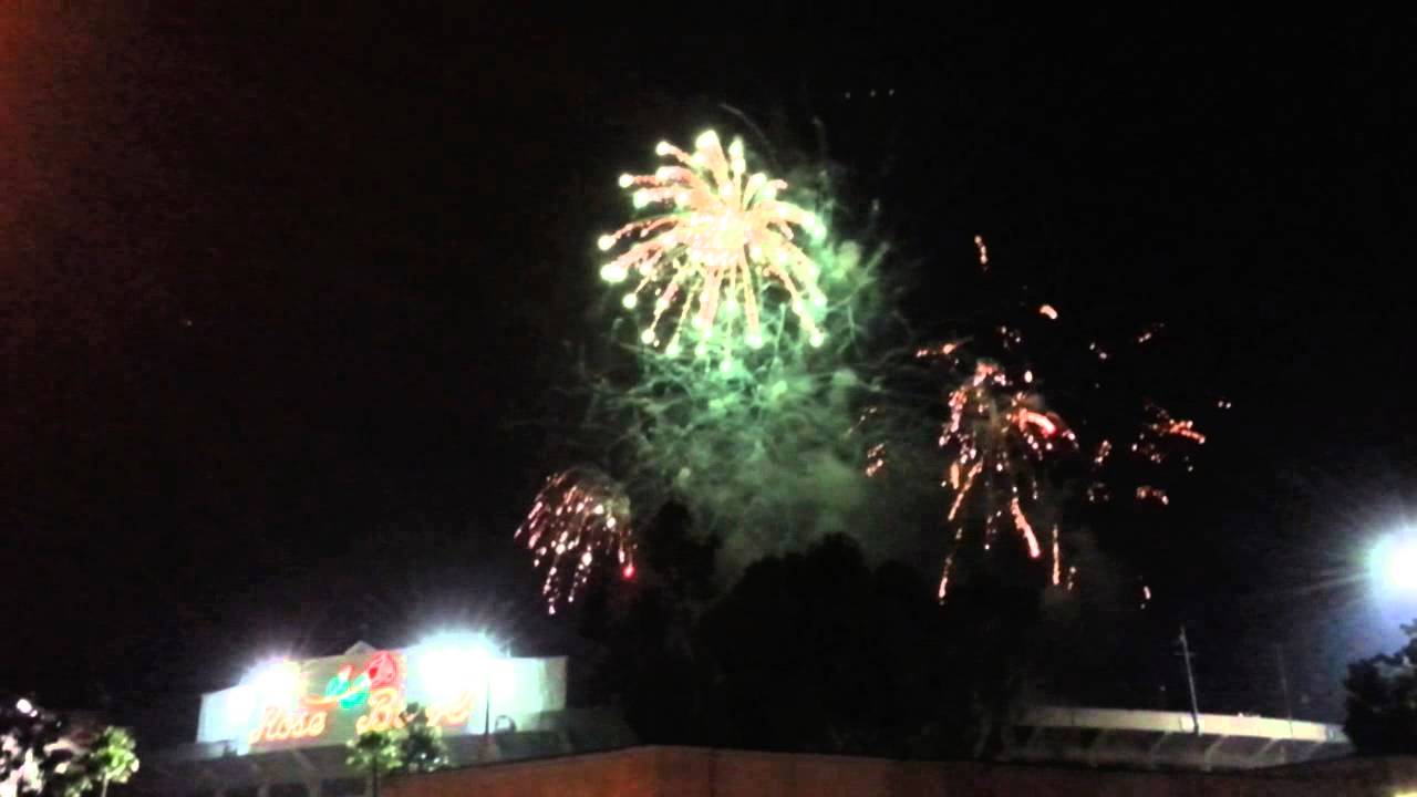 Pasadena Rose Bowl Fireworks show 2013 YouTube