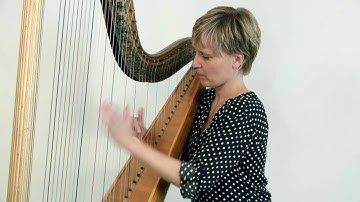 Erard of London Grecian 3965 Double Action Pedal Harp piece