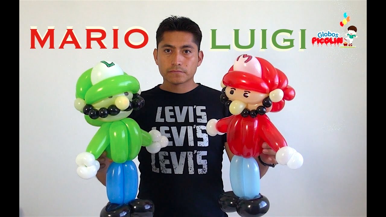 Mario y Luigi con globos paso a paso #70 