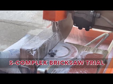 S-Complex & SlurrySep CF Bricksaw Trial - YouTube