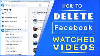 How To Delete Watched Videos On Facebook