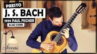 J. S. Bach - Violin sonata BWV 1001 Presto played by Aljaž Cvirn on a 1999 Paul Fischer - Simplicio chords