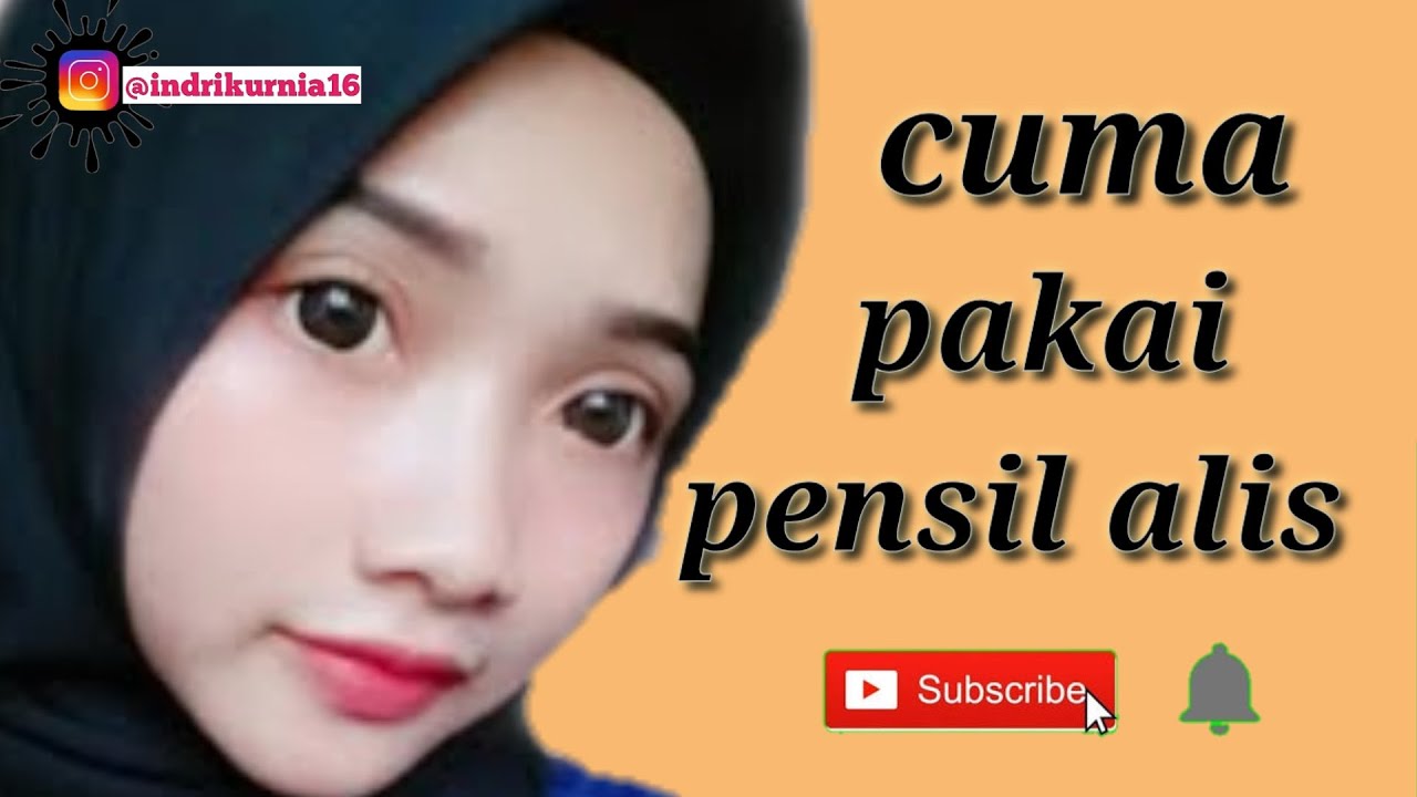 CARA GAMBAR  ALIS UNTUK  PEMULA  cuma pakai pensil alis 