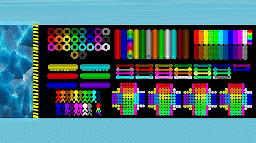 Shutter Crush Ice (RTTB, Marble, Rings, Worm) Survival Race in Algodoo